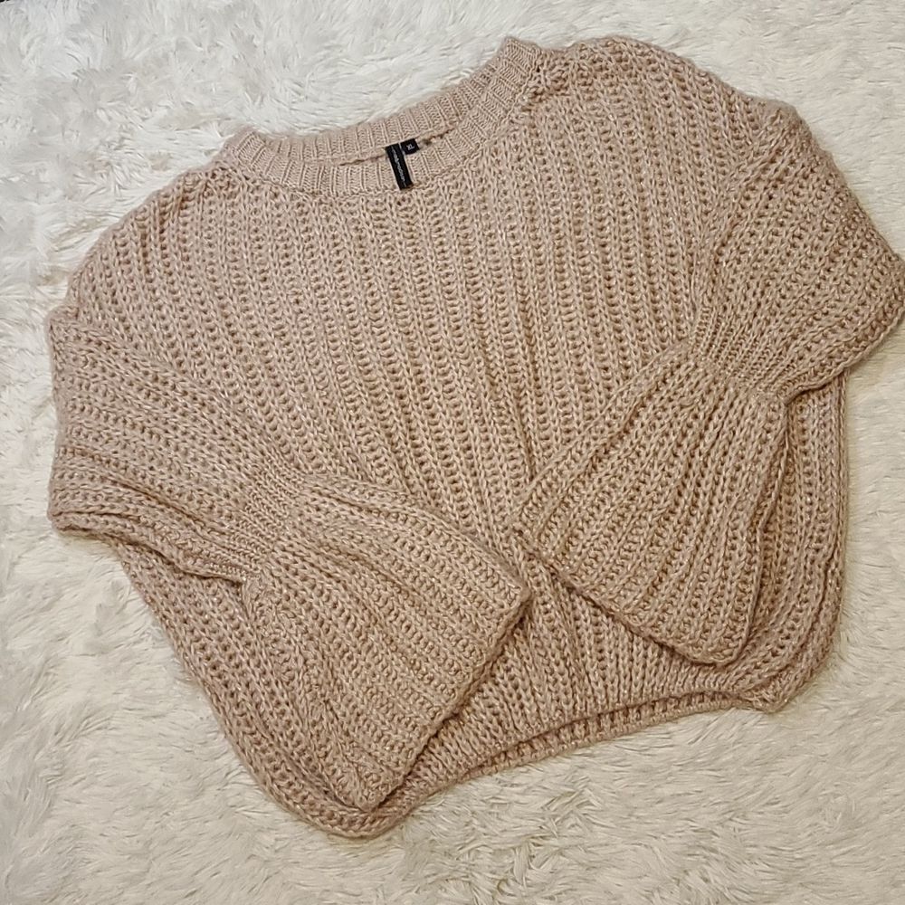 Chunky Soft Pink Sweater XL